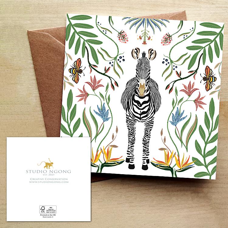 EA Zebra Notecard - Square