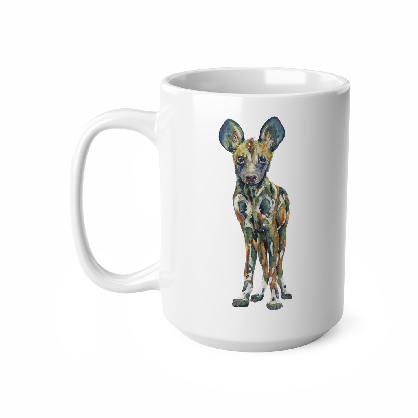 The Prismatic Pup • EWT • Ceramic Coffee Cups, 11oz, 15oz