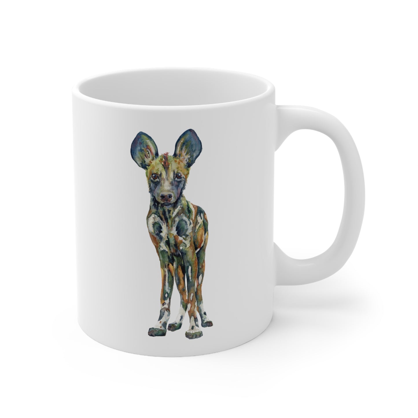 The Prismatic Pup • EWT • Ceramic Coffee Cups, 11oz, 15oz