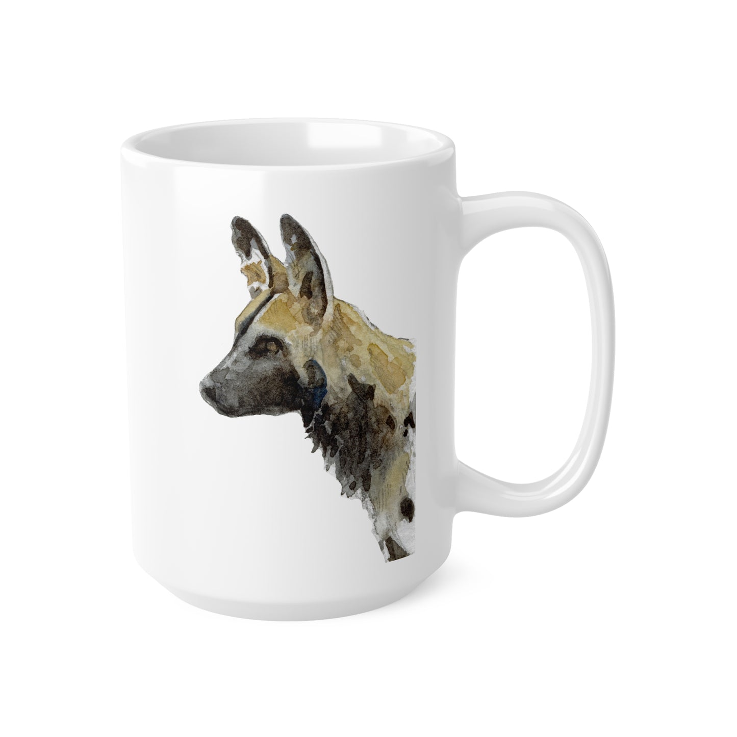 African Wild Dog EWT Ceramic Coffee Cups, 11oz, 15oz