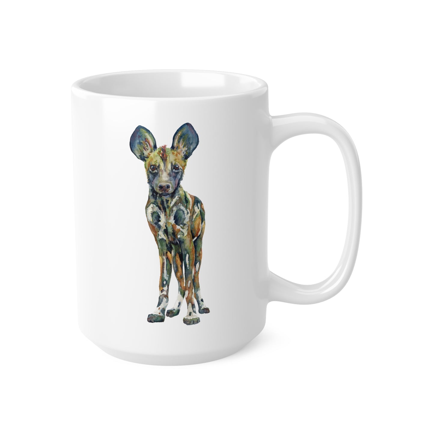 The Prismatic Pup • EWT • Ceramic Coffee Cups, 11oz, 15oz