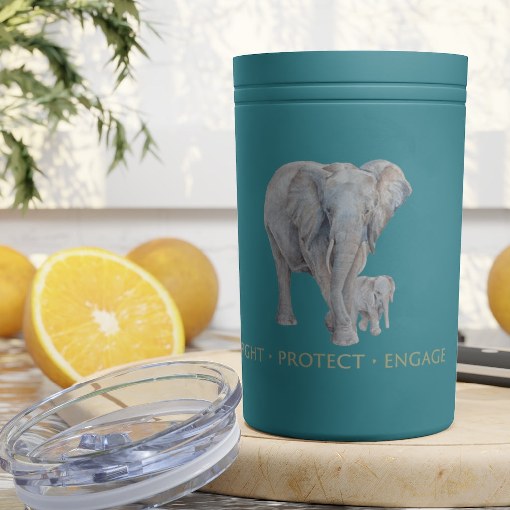DSWF Elephant Epic 75 Cow & Calf Vacuum Tumbler & Insulator, 11oz.
