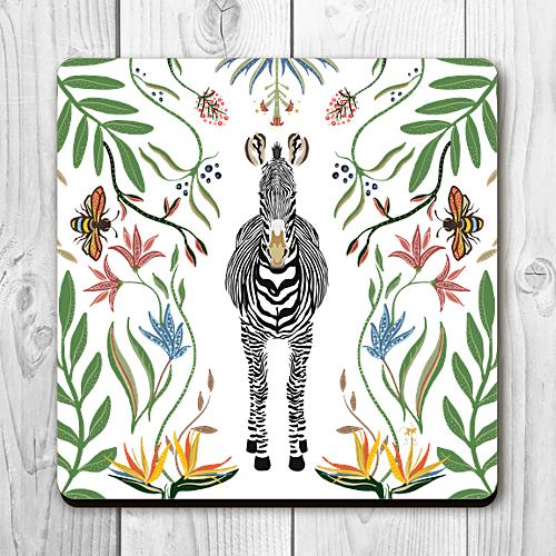 EA Zebra Coasters Set of 4