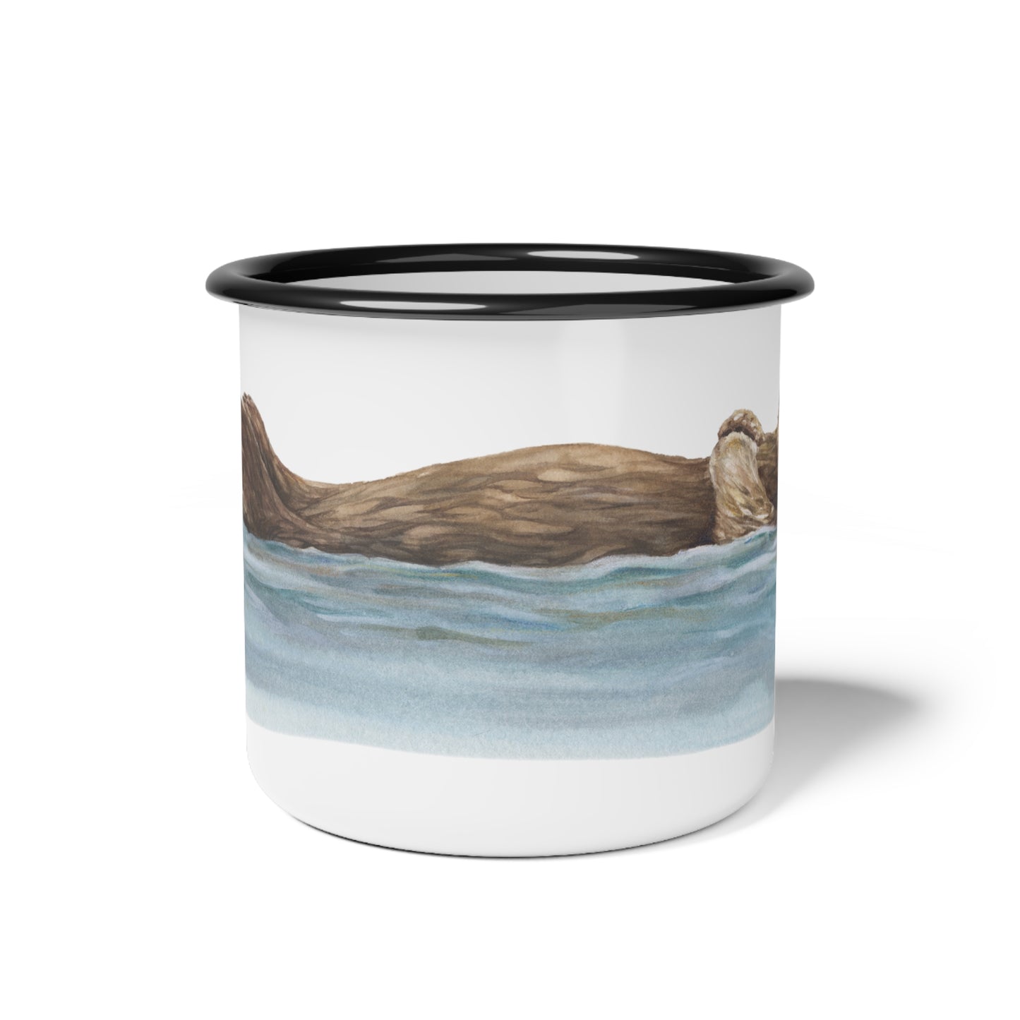 Otter Floating WC Enamel Camp Cup