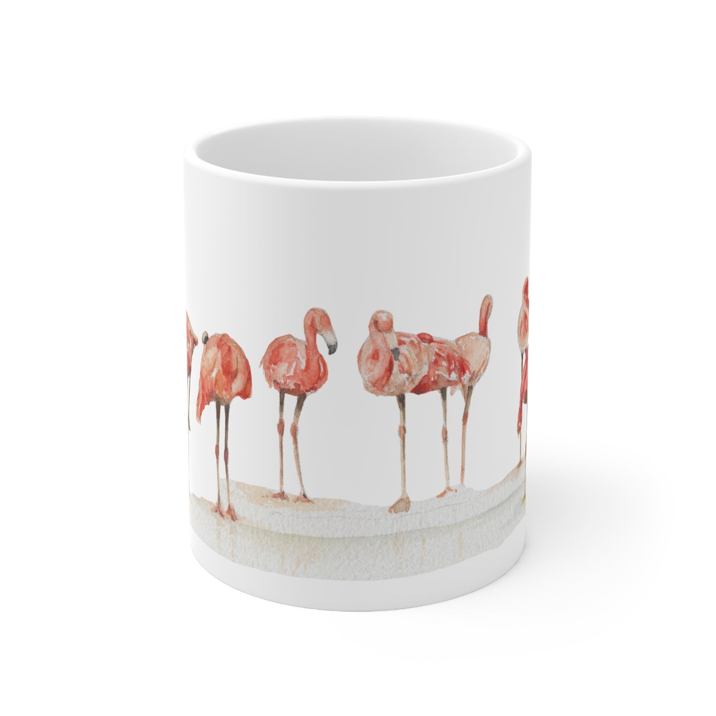 The Beauty of Flamingos Ceramic Coffee Cups, 11oz, 15oz