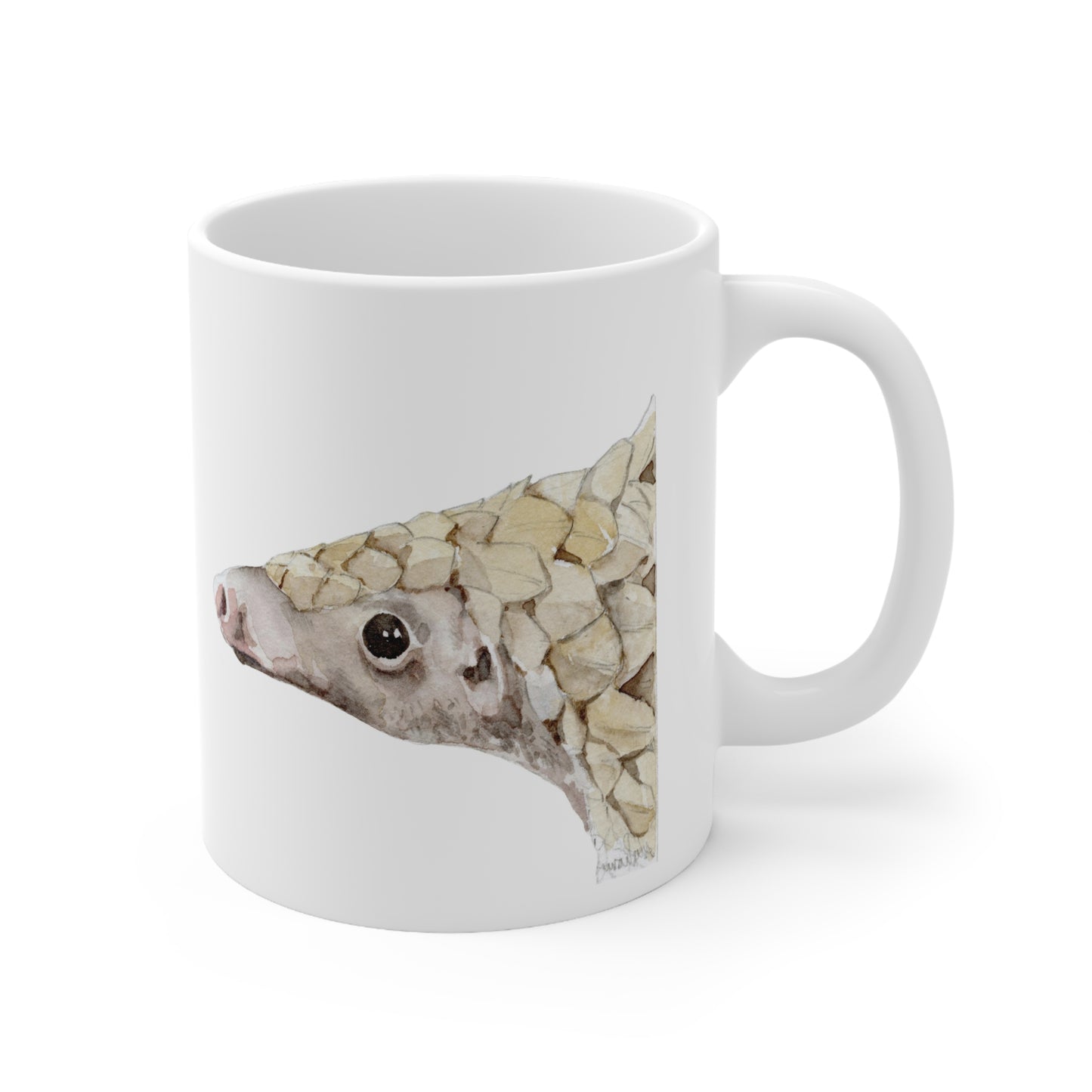 The Rare Beauty of the Pangolin • DSWF • Ceramic Coffee Cups, 11oz, 15oz