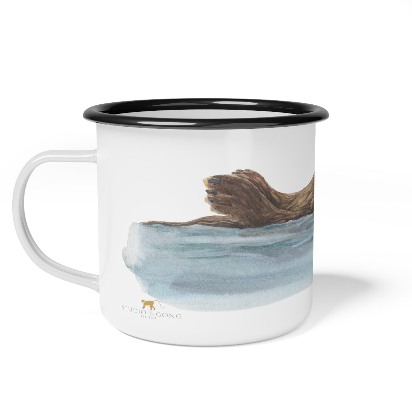 Otter Floating WC Enamel Camp Cup