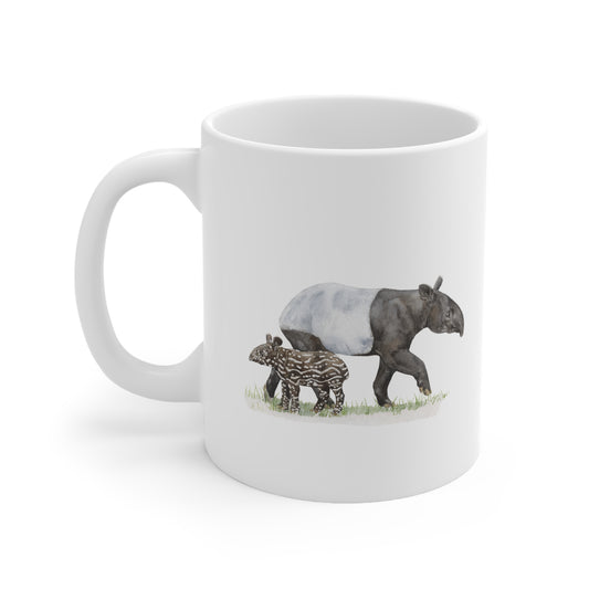 Malayan Tapir Ceramic Coffee Cups, 11oz, 15oz