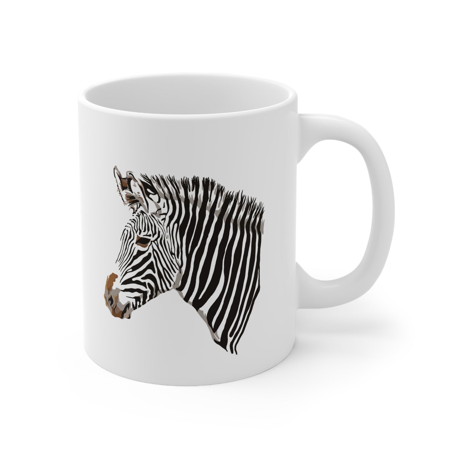 The Graphic Allure of the Zebra GZT Ceramic Coffee Cups, 11oz, 15oz