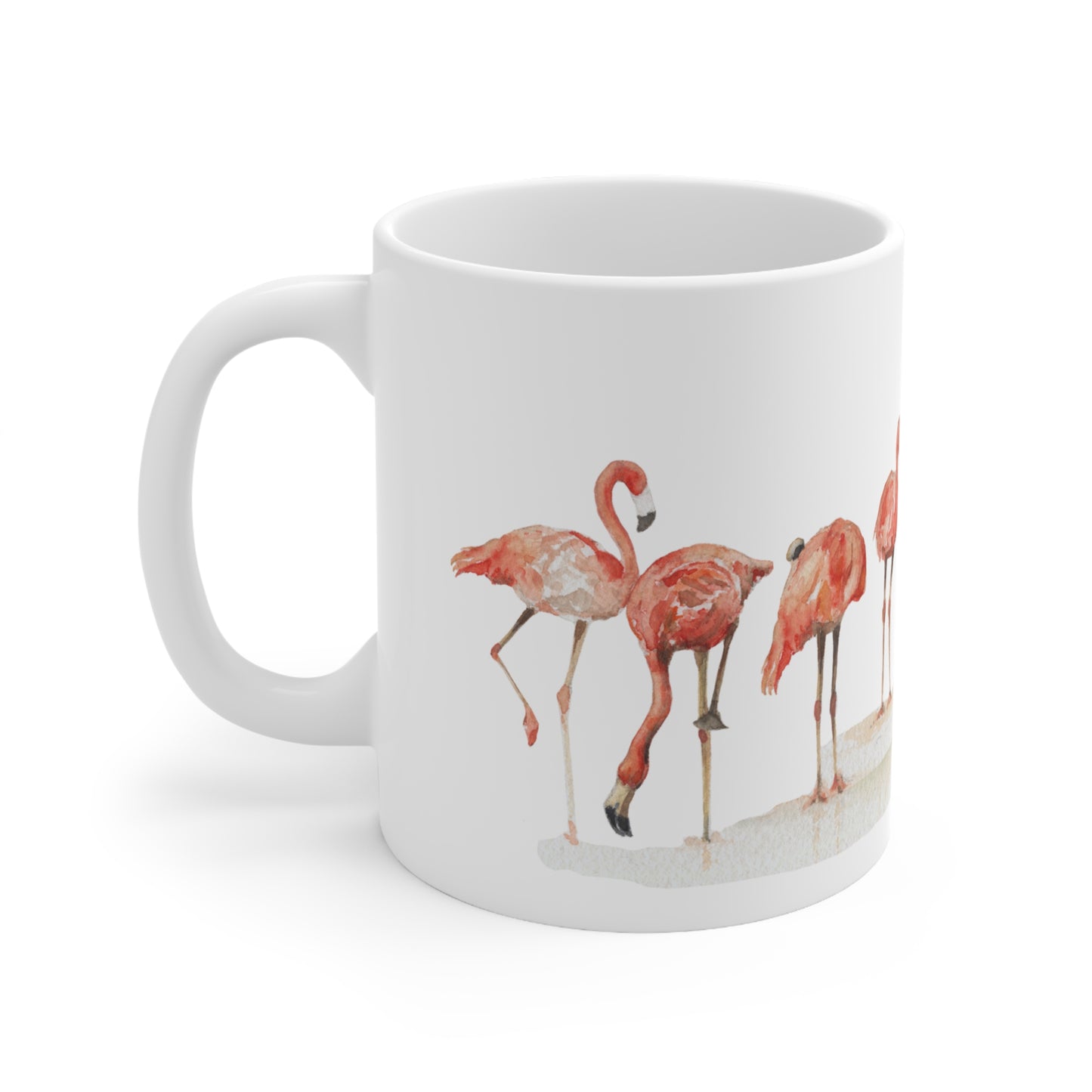 The Beauty of Flamingos Ceramic Coffee Cups, 11oz, 15oz