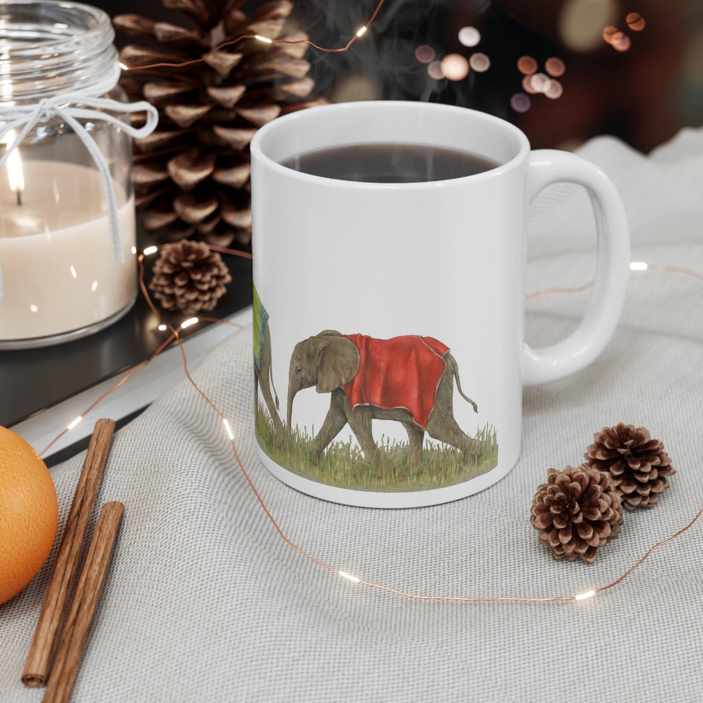 The Innocence of Elephants • DSWF/GRI • Ceramic Coffee Cups, 11oz, 15oz