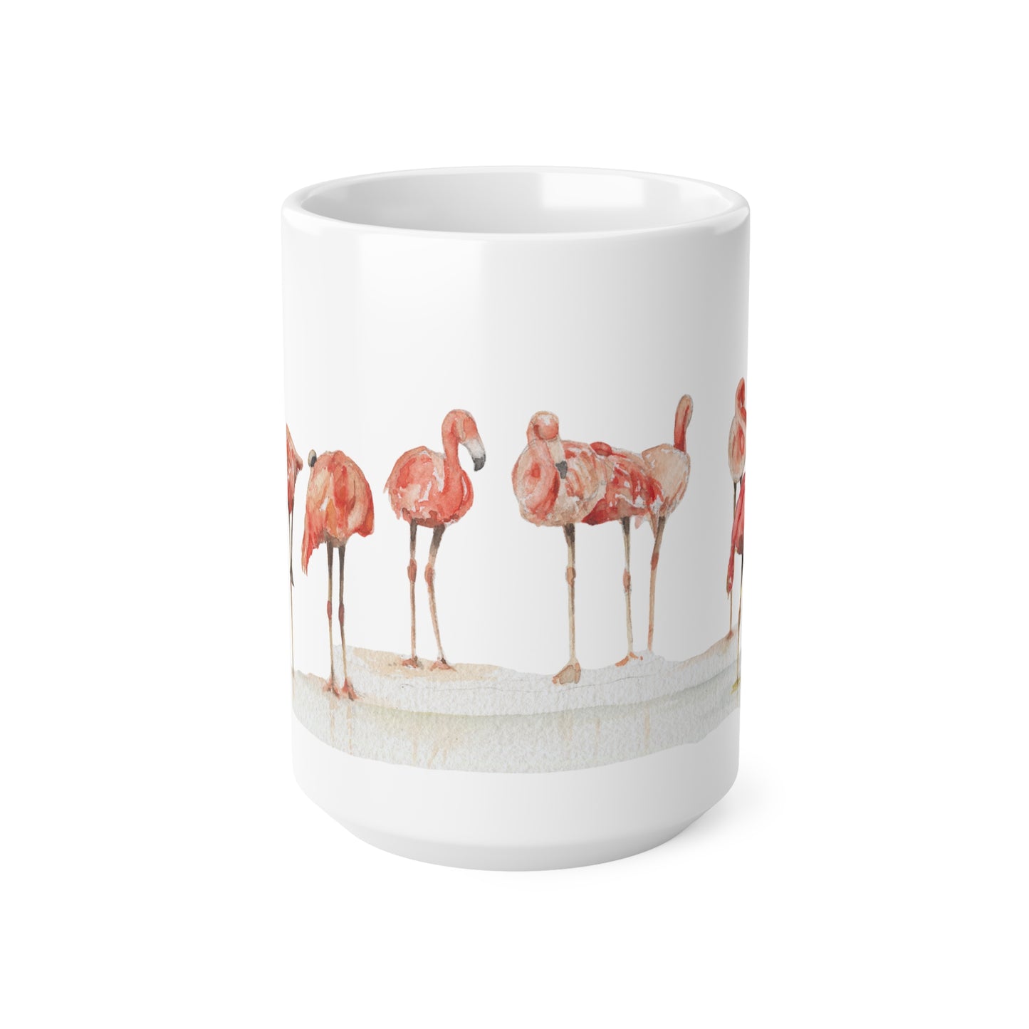 The Beauty of Flamingos Ceramic Coffee Cups, 11oz, 15oz