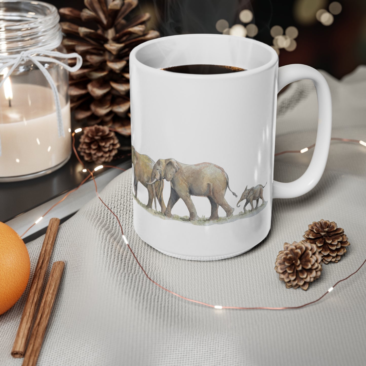 Elephant Parade DSWF/GRI Ceramic Coffee Cups, 11oz, 15oz