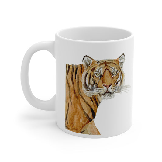 The Strength of the Sumatran Tiger • DSWF • Ceramic Coffee Cups, 11oz, 15oz