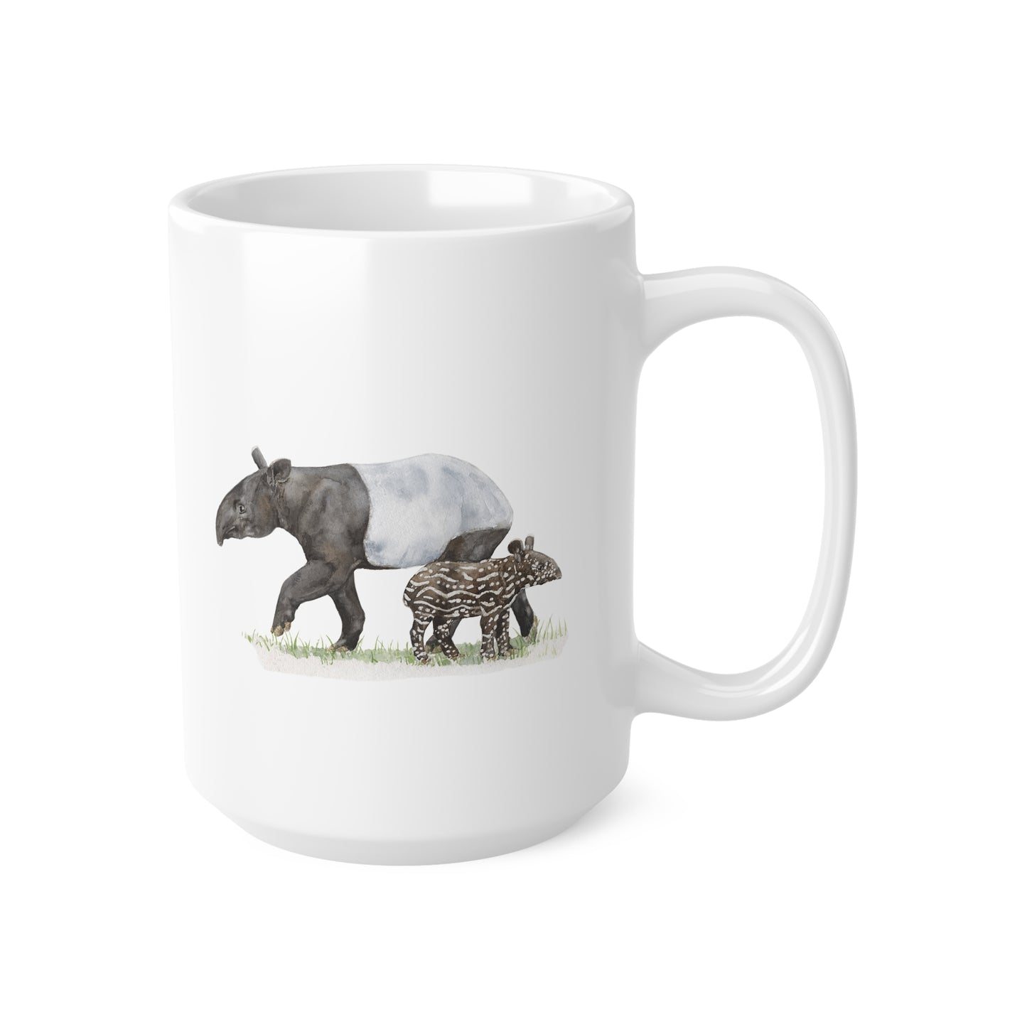 Malayan Tapir Ceramic Coffee Cups, 11oz, 15oz