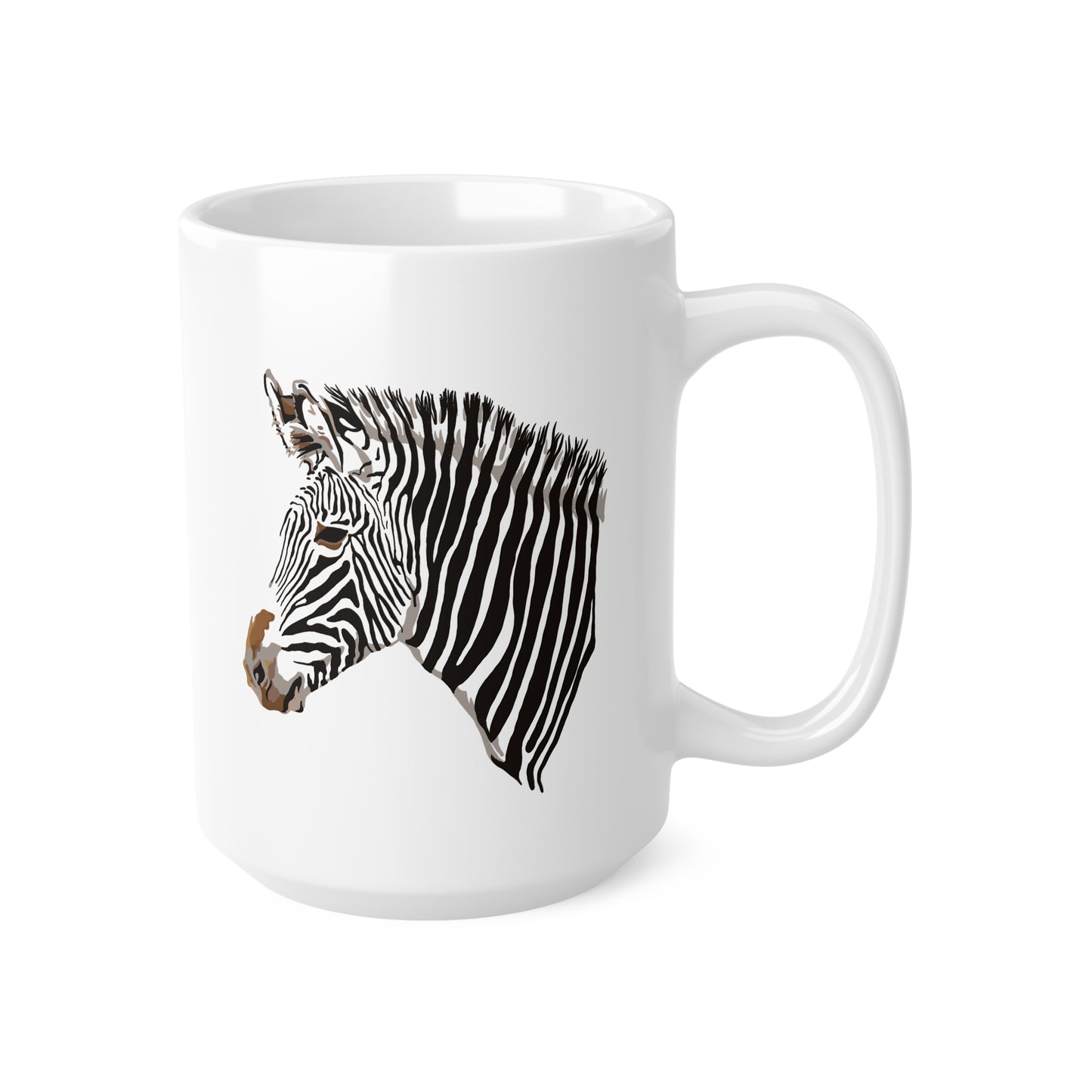 The Graphic Allure of the Zebra GZT Ceramic Coffee Cups, 11oz, 15oz