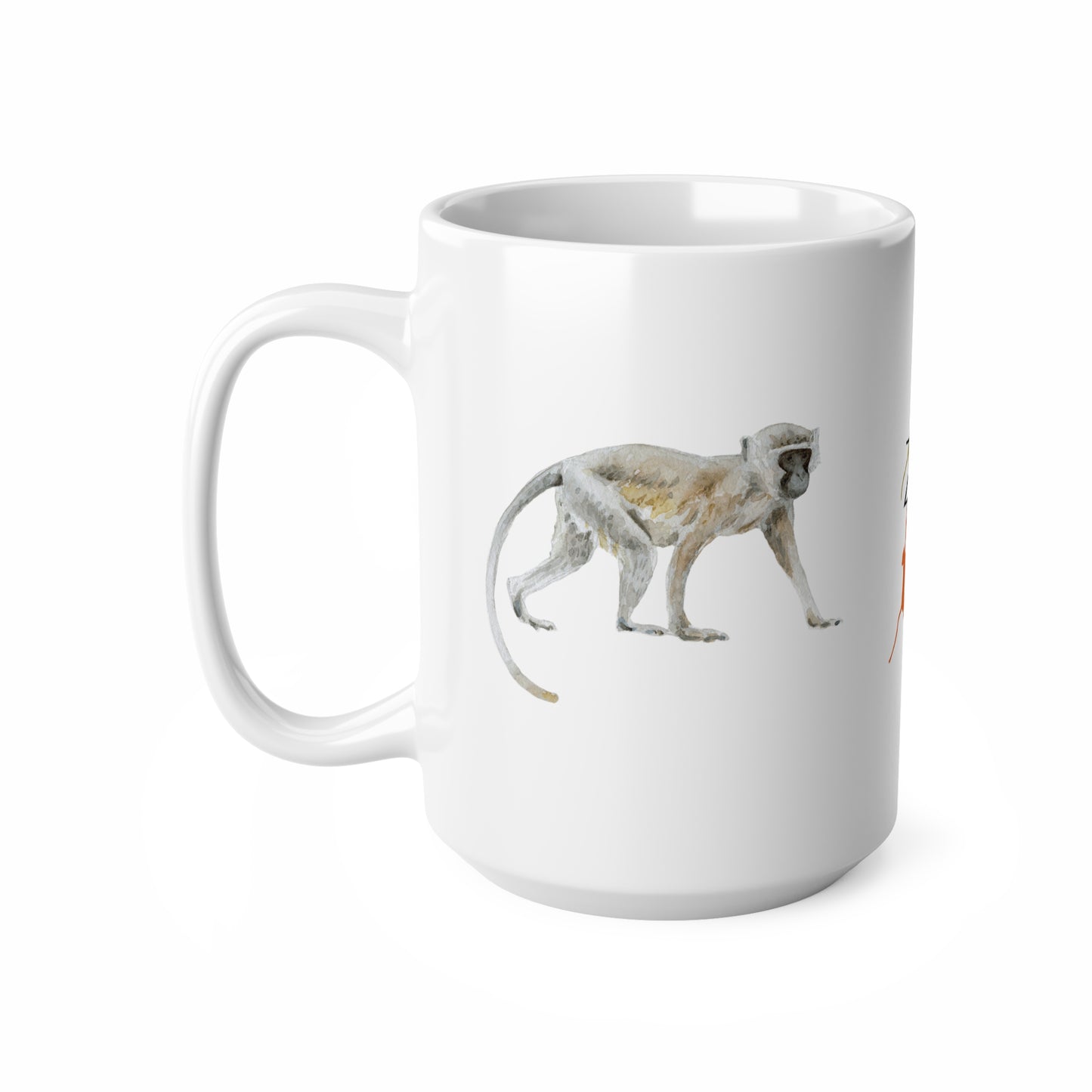 The Cheeky Charm of the Vervet. ZPP / GRI Ceramic Coffee Cups, 11oz, 15oz