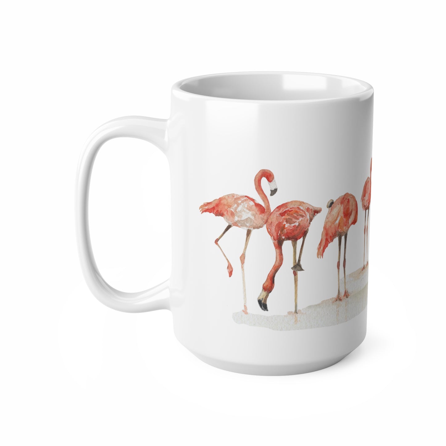 The Beauty of Flamingos Ceramic Coffee Cups, 11oz, 15oz