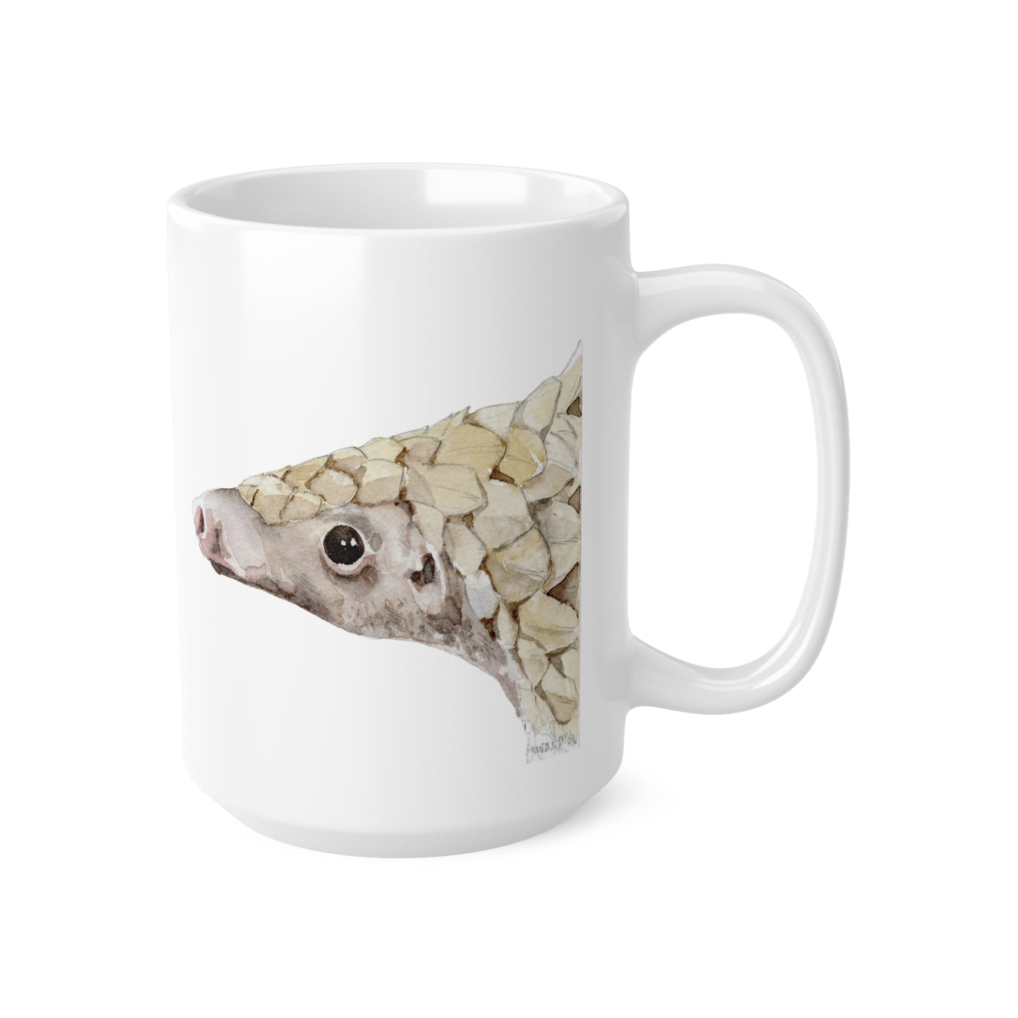 The Rare Beauty of the Pangolin • DSWF • Ceramic Coffee Cups, 11oz, 15oz