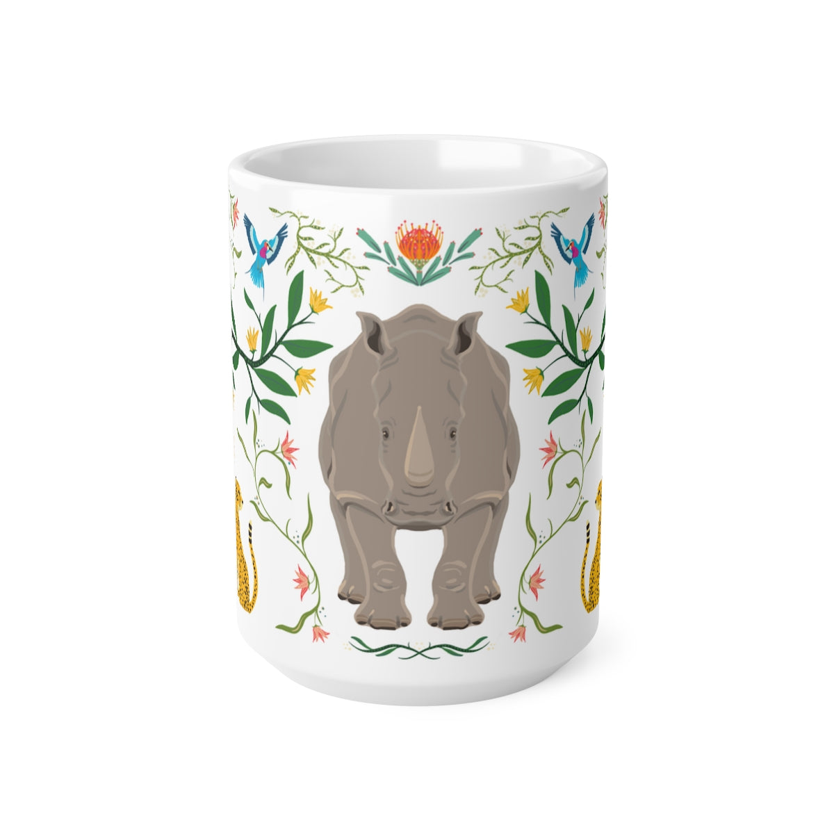 EA Rhino Ceramic Coffee Cups, 11oz or 15oz