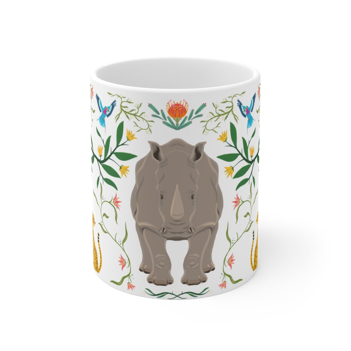 EA Rhino Ceramic Coffee Cups, 11oz or 15oz