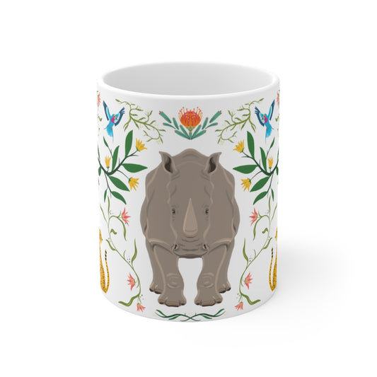 EA Rhino Ceramic Coffee Cups, 11oz or 15oz